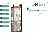 旭辉华宇南宸府_1室1厅1卫 建面35平米