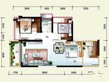 富康锦绣壹号_3室2厅2卫 建面76平米
