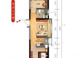 碧桂园竹溪山境_2室1厅1卫 建面64平米
