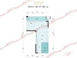 KPR佳兆业广场_1室1厅1卫 建面57平米