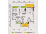 中铭宝翠园_3室2厅1卫 建面88平米