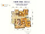 鹤山坚美园_4室2厅3卫 建面177平米