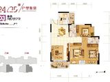名爵华府_3室2厅2卫 建面96平米