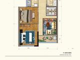 铠达国际城_2室2厅1卫 建面58平米