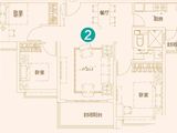 恒大睿城_3室2厅1卫 建面111平米