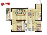 皇城九号_2室2厅1卫 建面68平米