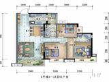保利海棠_3室2厅2卫 建面102平米