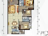 天悦中央广场_3室2厅2卫 建面100平米