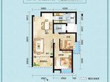 西河湾_2室2厅1卫 建面93平米