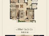海盐碧桂园中央公园_2室2厅2卫 建面118平米