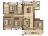 华强悦山府_4室2厅2卫 建面135平米