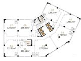 银亿滨江中心_11-17层办公平面图 建面0平米