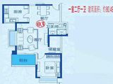 恒大山水城_1室2厅1卫 建面80平米