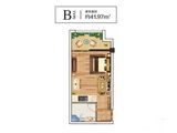 六合幸福门六合公寓_1室1厅1卫 建面41平米