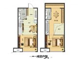 艾美中心_2室2厅2卫 建面45平米