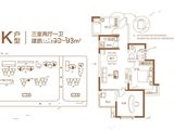 润泽府邸_3室2厅1卫 建面88平米