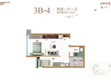华南城盛世广场_2室1厅1卫 建面53平米