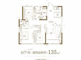 长安金茂府_3室2厅2卫 建面135平米