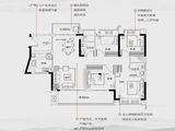 方圆月岛首府_4室2厅2卫 建面125平米