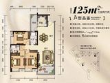 盛璟花园_3室2厅2卫 建面125平米
