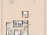 绿地新里铭庐公馆_3室2厅1卫 建面92平米