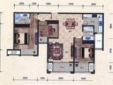 天际海悦府_3室2厅2卫 建面103平米