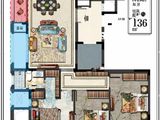 五联天翔翰澜苑_4室2厅2卫 建面136平米