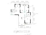 天润新苑小区_3室2厅2卫 建面123平米
