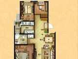 海尔产城创御品华府熙园_3室2厅1卫 建面93平米