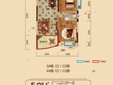 幸福金岸_2室2厅1卫 建面94平米