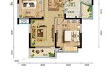 天元四季城_2室2厅1卫 建面88平米