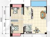 北部湾国际公馆_2室2厅1卫 建面82平米