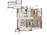 龙湖春江悦茗_3室2厅2卫 建面115平米