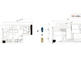 云尚天成_2室1厅1卫 建面28平米