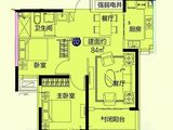 恒大悦府_2室2厅1卫 建面84平米