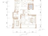 创联绿城玖悦府_3室2厅2卫 建面135平米