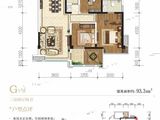 海伦堡嘉悦湾_3室2厅2卫 建面93平米