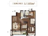 绿地新里城_3室2厅2卫 建面105平米