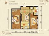雷凯铂庭_2室2厅1卫 建面66平米