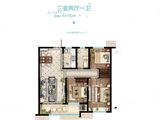 中海大观天下_3室2厅1卫 建面110平米
