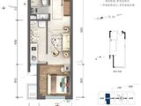 龙湖唐宁ONE_1室1厅1卫 建面45平米