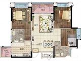 恒大御峰_3室2厅2卫 建面112平米