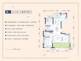 西安长岛国际社区_3室2厅2卫 建面117平米