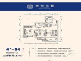 虢悦东郡_2室2厅1卫 建面95平米