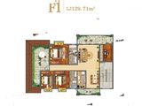 侨乡文化城_3室2厅2卫 建面129平米