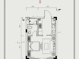 中交绿城高福小镇_1室1厅1卫 建面46平米