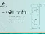 恒大中央广场_1室1厅1卫 建面41平米