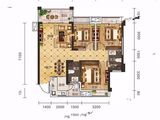 信达华越公馆_3室2厅2卫 建面90平米