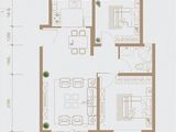 铂海锦绣府_2室2厅1卫 建面86平米