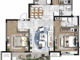 旭辉江南学府【领寓】_3室2厅2卫 建面116平米